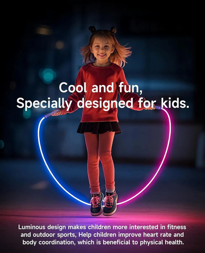 O Cuerda Para Saltar Con Led Para Niños