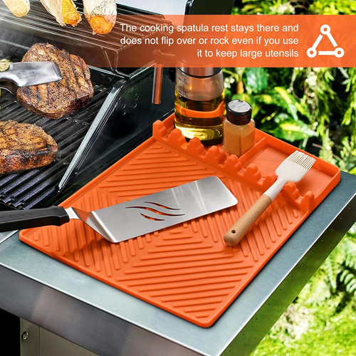 Alfombrilla De Silicona Para Parrilla Al Aire Libre 3 En 1