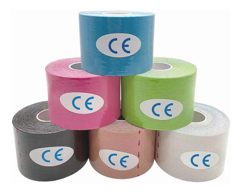 Cinta Kinesiológicas Vendaje Neuromuscular Tape 5mx5cm(4pzs)