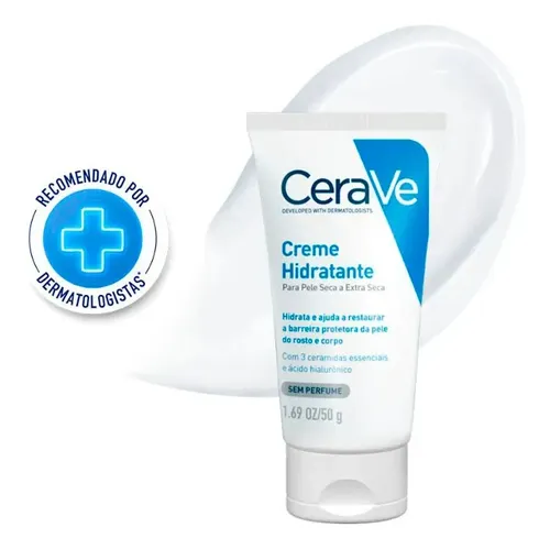Creme Hidratante para Pele Seca e Extra Seca com 3 Ceramidas e Ác...