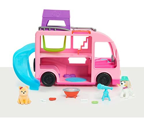 Conjunto De Brinquedos Just Play Barbie Pet Camper, 11 Peças