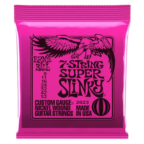 Encordado Guitarra Electrica Ernie Ball 7 Cuerdas 09-52 