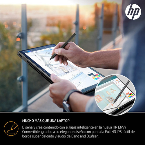 Imagen 4 de 9 de Notebook Hp 13,3 Amd Ryzen 3 8gb 256gb Ssd Envy X360 13-ay0