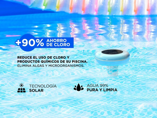 Ionizador Solar Sustentable Ahorra Cloro Pileta Antisarro