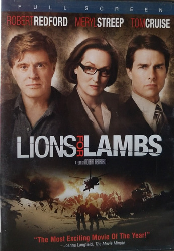 Lions For Lambs Dvd Region 1 Tom Cruise Andrew Garfield
