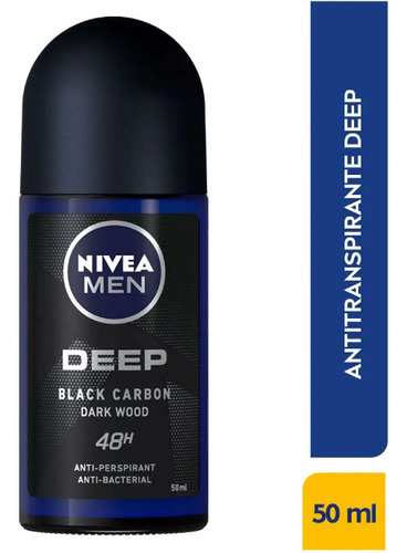 Antitranspirante roll on Nivea Deep dark wood