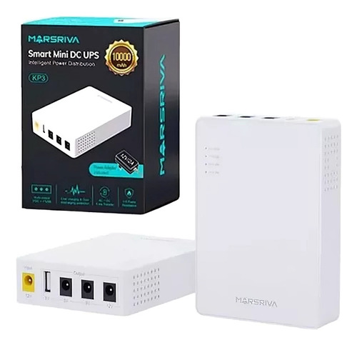 Mini Ups Marsiva Kp3 Modem Router Camaras Punto 10.000 Mha