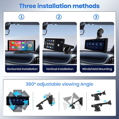 Radio Auto Portable Carplay Android Camara 10.26