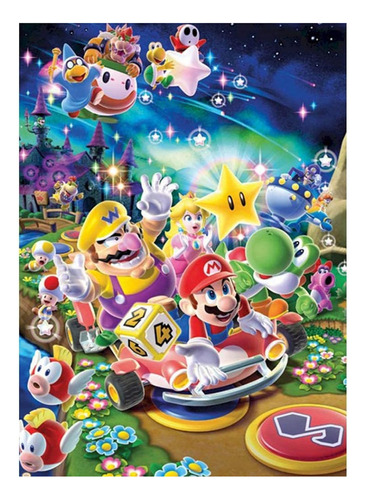 Kit De Pintura Diamantes Diamond Painting Mario Kart 30x40cm