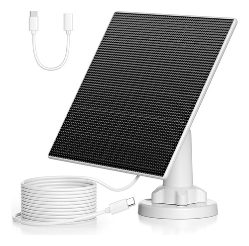 Ebl Panel Solar De 5 W Para Camara De Seguridad Inalambrica