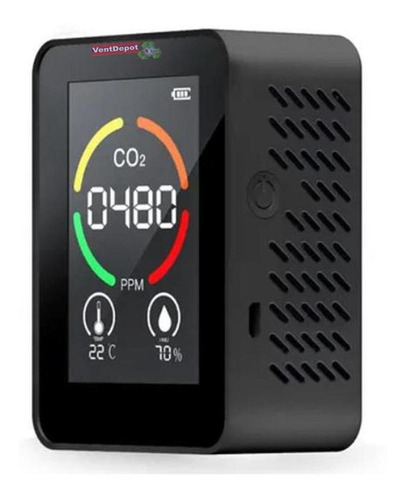 Medidor De Co2 Aire Detector, Mxoxp-001, 1 Pza, Negro, 400 A