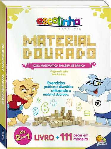 Livro Com Matemática Também Se Brinca: Material Dourado