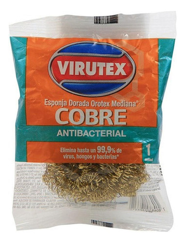 Esponja Dorada Orotex X1 Antibacterial Virutex