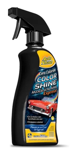 Cera Colorida Autoshine Express Preta - 500ml Nota Fiscal