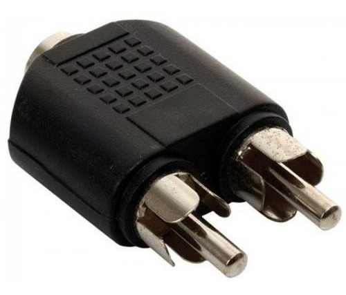 Adaptador Jack 3.5 Hembra Stereo / Rca X2 Macho Plástico#