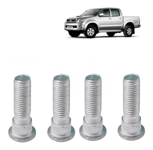 Set 4  Perno Rueda Del Para Toyota Hilux 2.4 2002 2003