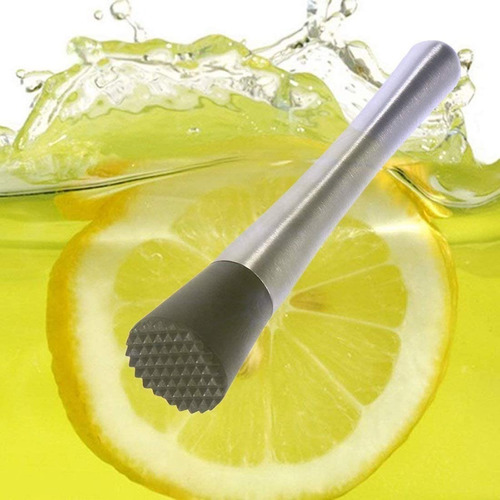 Imagen 8 de 10 de Pison Barman Machacador Mortero Moledor Citricos Acero Inox