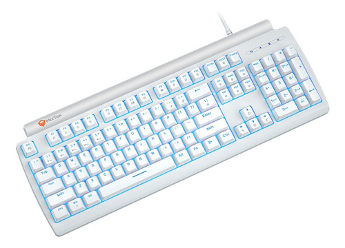 Teclado Gamer Mecanico Meetion Mt-mk600rd Iluminado Blanco