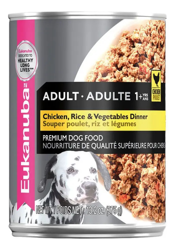 Lata Eukanuba Pollo Y Arroz 375 g Para Perro