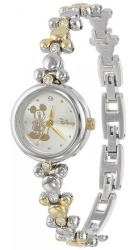 Reloj Mickey Mouse Disney Para Mujer Mck313 En Dos Tonos 