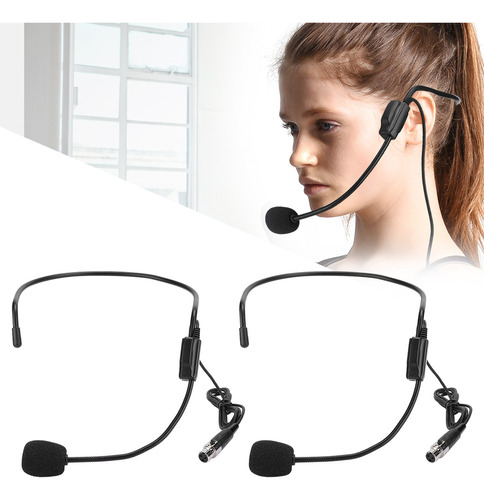 Microfone Amplificador, 2 Peças De Cabeça De Plugue Mini Xlr
