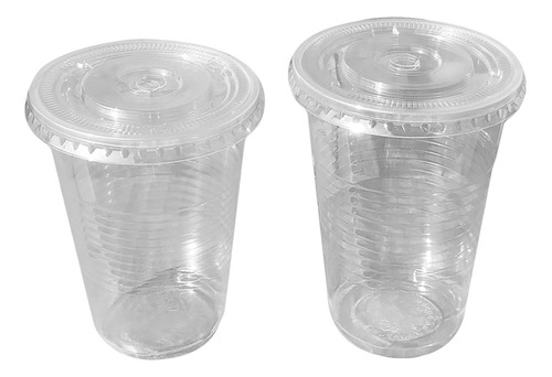 Vasos 9 Oz 10 Oz Con Tapa Delivery Jugos Postres Y Dulces 