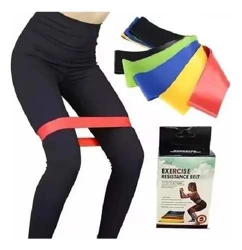 comprar Kit Bandas Belt Elásticas Cerradas Ejercicio Resistentes X5