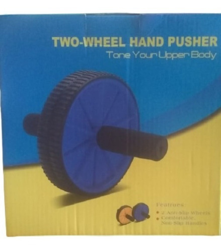 Imagen 3 de 3 de Rueda Abdominal Doble Ejercicio Handpusher Alfombra Goma Eva