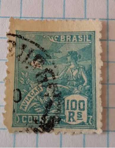 Sello Postal - Brasil - Alegorias - 1922 ( 1 )
