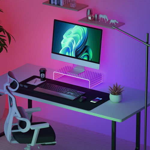 Soporte De Acrílico Para Monitor De Computadora, Soporte Par