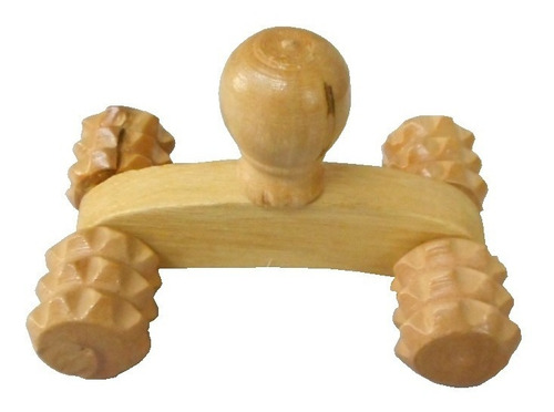 Imagem 2 de 2 de Massageador De Madeira Corporal Carro Pequeno