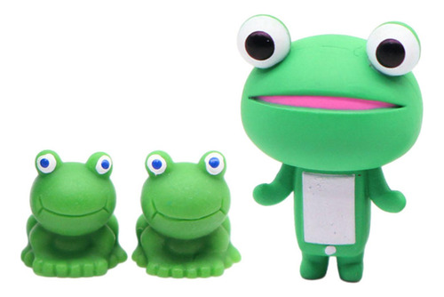 Xd 3 Piezas Mini Ranas Mini Estatua Diy Terrario Artesanías
