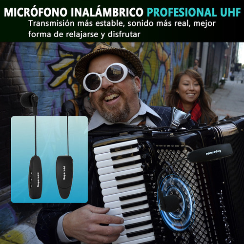 R0x Para Micrófono Superadd Kx-623 For Acordeón Uhf /