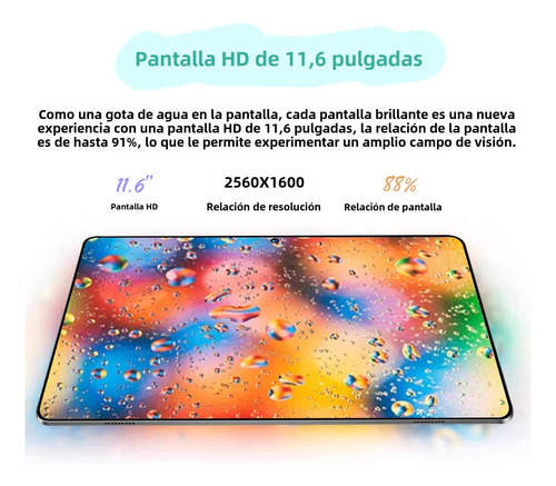 Tablet Pro12 11.6 512gb 12gb Ram Bluetooth Wifi6 Con Teclado