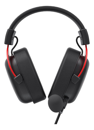 Headset Gamer Havit Hv-h2002d 20khz Com Fio Preto/vermelho Cor Preto
