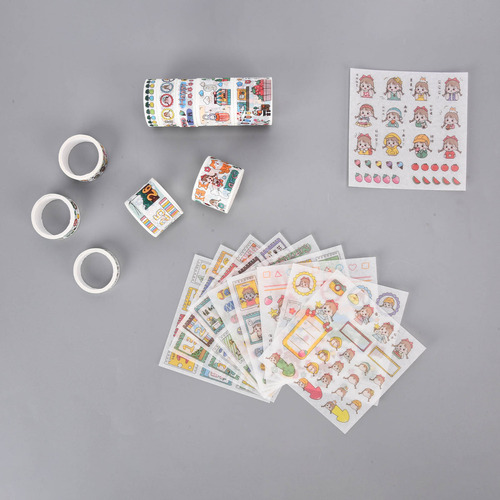 Cinta Decorativa Washi Para Decoración Diy, Pega Repetidamen