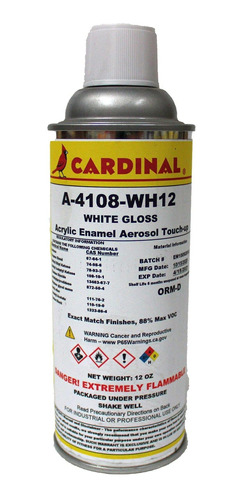 A-4108-wh12: Pintura Aerosol Retoque Recubrimiento Polvo