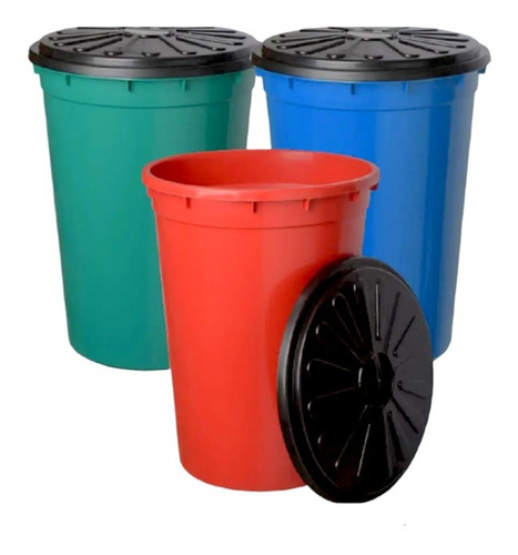 Cesto Tacho Recipiente Residuos Basura 48 Lts Gemplast X 4