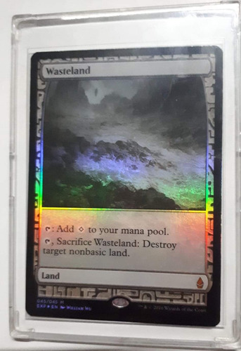 Magic Mtg Wasteland (full Art) Zendikar Expeditions (foil) (Usado)