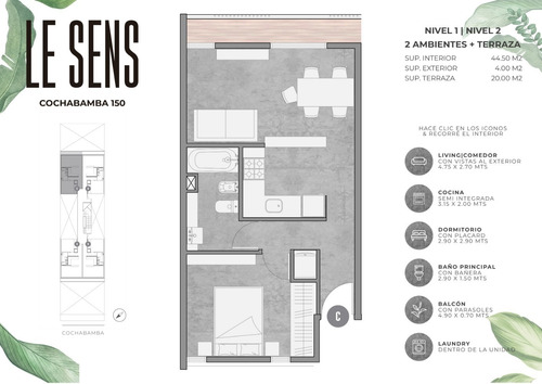 Departamento 2 Ambientes