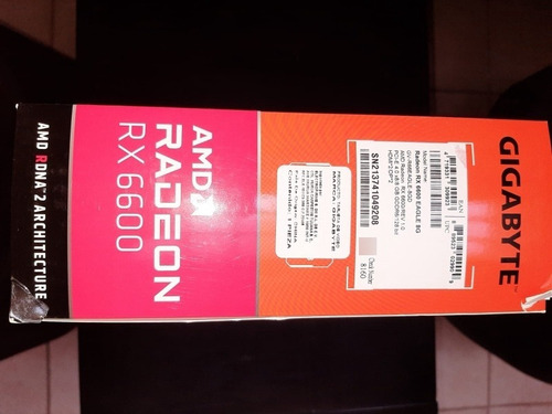 Tarjeta Gráfica Radeon Rx 6600 Eagle 8g, Windforce 3x, Gddr6 (Usado)