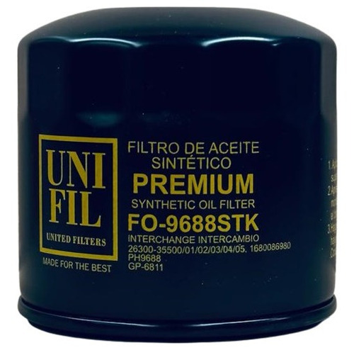 Filtro Aceite Sintetico Fo-9688stk Of-3593hstx W610/82