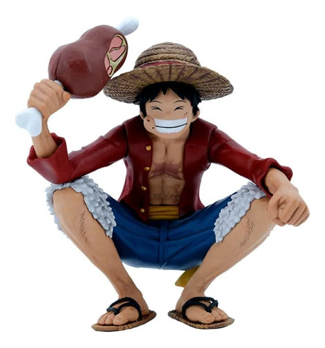 Figura Luffy Comiendo Pollo One Piece