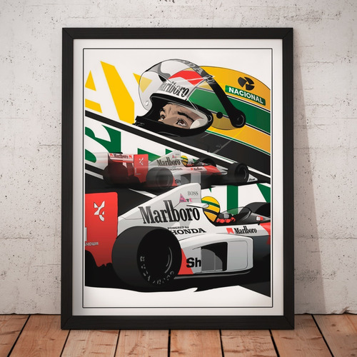 Cuadro Automovilismo - Ayrton Senna - Formula 1