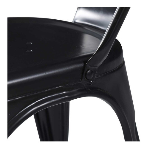 Imagen 4 de 6 de Silla de comedor Vonne Tolix, estructura color negro, 1 unidad