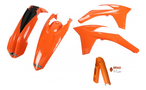 Kit Plástico Ktm Exc Exc-f Todas 2012 E 2013 Laranja Ufo