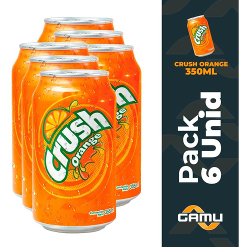 Crush Orange - 350cc - Pack 6