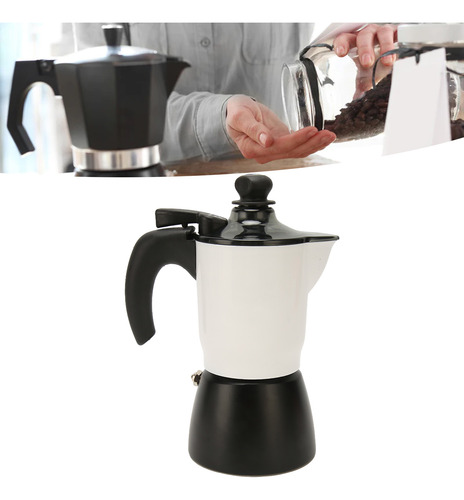 Cafetera Italiana Auténtica Moka De 3 Tazas De Aluminio