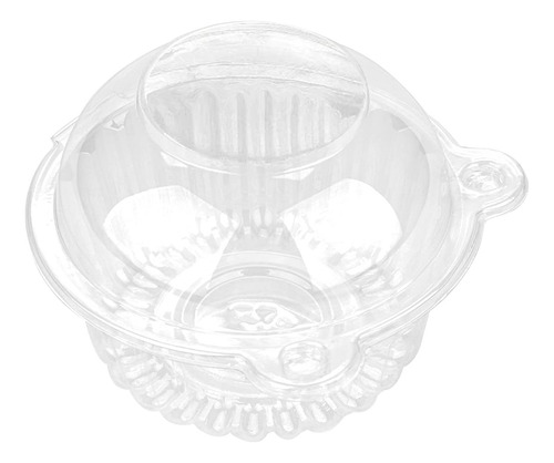 Contenedor Individual Para Cupcake 100 Unidad Plastico Caja