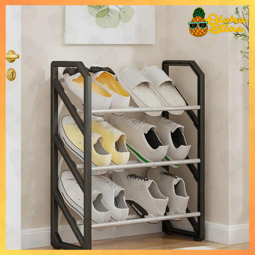 Organizador Múltiple Zapatos Zapatillas Estantes Niveles Color Negro